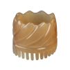 Natural Horn Comb Head Massage Brush Round Static-Free Health Hair Brush Massage Brush