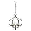 DecMode 6 Holder Black Metal Hanging Candelabra