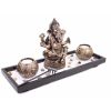 Elephant Ganesha Zen Garden Sand Rocks Candle Holder Home Decor