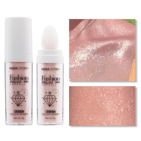 Fairy Dust Highlighting Powder - Full Body Pearlescent Glitter for Face and Eyes, Sparkling Halloween Body Glitter (Color: Pink)