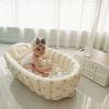 Inflatable bathtub; Inflatable Bath Baby Foldable Swimming Bath Bathroom Newborn Tub Portable Children's swimming pool