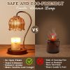 Dimmable Candle Warmer Lamp with Timer Flower